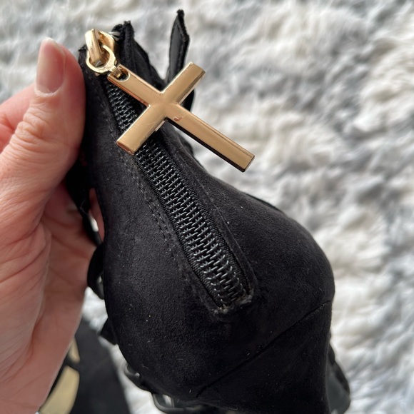 Charlotte Russe high heels, gladiator wrap design, close at ankle, size 9 - Picture 5 of 6